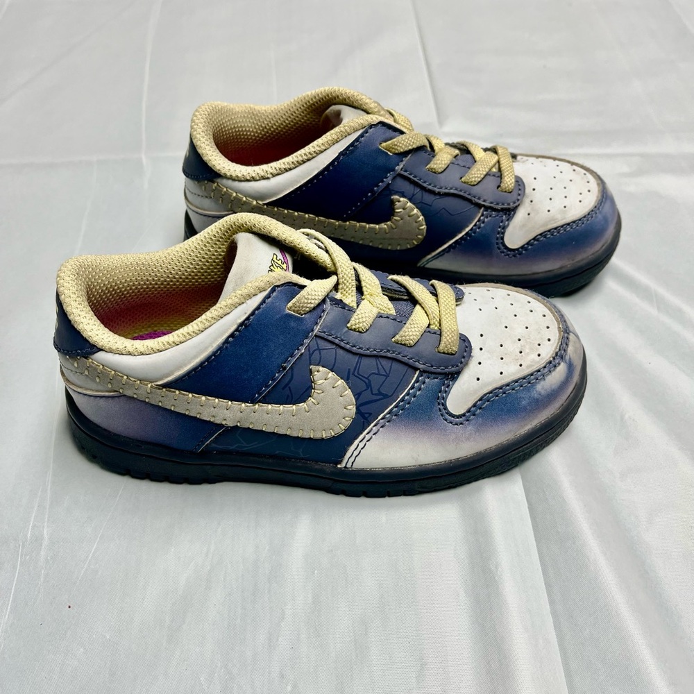 Kids Blue and White Sneakers
